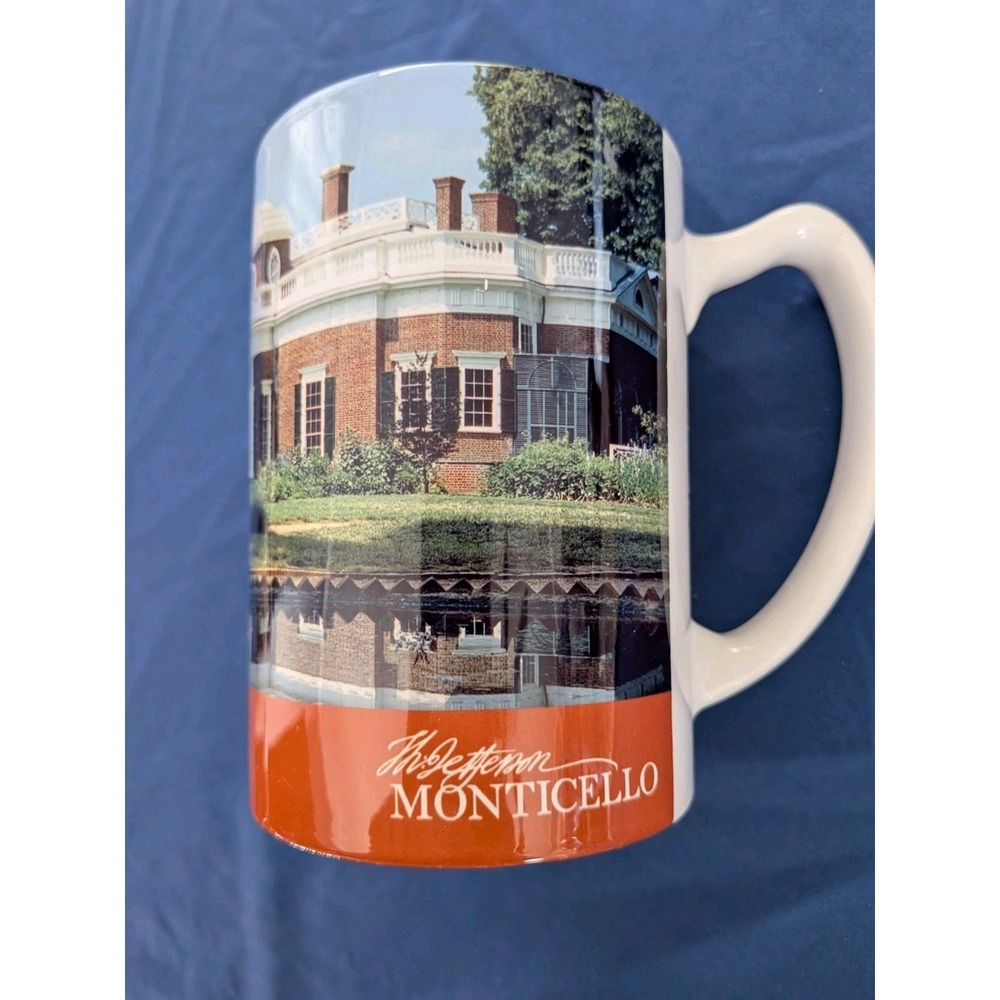 Thomas Jefferson Monticello Coffee‎ Mug  16 Oz